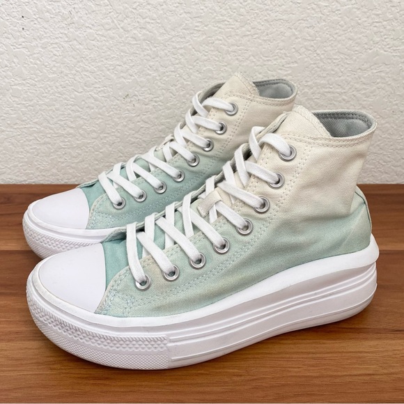 CONVERSE 572898C CTAS Move Hi Egret/Light Dew/White Women’s Sneakers Size 7 - Picture 1 of 16